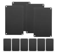 CALLARON letrero metálico de nombre de aluminio negro para puerta y arte, 10 piezas, grabado DIY, para hogar y cafetería, no se agrieta ni tiene rebabas