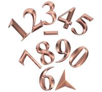 CALLARON Letreros de Números para Casa Dorados Electrochapados sin Rebabas y Resistentes al Desgaste para Buzones y Lugares Públicos Modernos y Elegantes