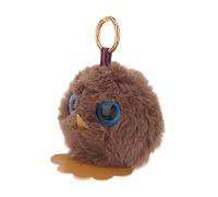 CALLARON Llavero De Búho Bola De Pelo Creativo Decoración De Llaves Única y Original Accesorio Pequeño Para Mujeres y Niñas Para Graduación Color Café