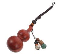 CALLARON Llavero de Calabaza de Madera Rojo Diseño Retro y Alta Dureza, Colgante Ligero para Decorar Fundas de Teléfono y Bolsos