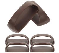 CALLARON Manijas Adhesivas para Armarios y Puertas Corredizas, Paquete de 6 Marrón, Fáciles de Instalar sin Taladro, Recomendadas para Proyectos Domésticos