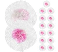 CALLARON Mantos para Lámpara de Gas Grandes Forma U 15 Piezas, Repisas de Malla de Rayón Rojo Resistentes para Linterna de Senderismo y Camping, Repuesto para Faroles de Queroseno