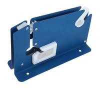 CALLARON Máquina Selladora de Bolsas Resistente a Impactos Manual para Supermercado Cuerpo de Hierro Azul y Cortadora de Cinta Gruesa, Adecuado para Mercados de Frutas y Verduras