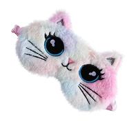 CALLARON Máscara de Ojos de Gato Peluche Antifaz para Dormir Diseño de Dibujos Animados Hora del Almuerzo Sueño