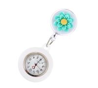 CALLARON Mesa De Enfermera Reloj Digital para Reloj Retráctil De Bolsillo De Cuarzo Women Encanto para Enfermeras Señoras es Digitales Digital para Mujer Green