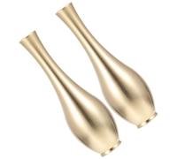 CALLARON Mini Jarrón de Cobre Decorativo para Escritorio, Set de 2 Piezas, Adorno Metálico Pequeño para Flores, Adecuado para Decoración de Mesa y Ambiente Hogareño