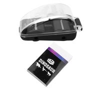 CALLARON Mini Limpiador Rodillo para Virutas de Borrador Portátil, Compacto y Ligero, Recogedor de Migas para Escritorio en Color Negro, Set con 1 Limpiador y 1 Borrador, Adecuado