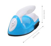 CALLARON Mini Plancha Eléctrica Portátil Azul para Prensado Térmico, Máquina de Transferencia de Calor 220v Placa Antiadherente para Manualidades y Bricolaje, Herramienta Compacta