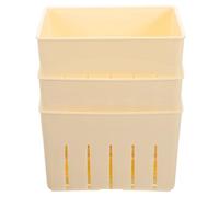 CALLARON Molde Práctico para Hacer Queso Fresco y Tofu, Prensa de Plástico Tapa para Prensar Queso y Tofu Casero, Herramienta para Cocina en Casa, Dimensiones 5.5X4.1X3.5 Pulgadas