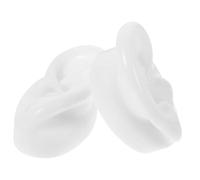 CALLARON Moldes de Oreja Simulados para Práctica de Limpieza y Exhibición de Auriculares Silicona Realista y Derecho Herramientas Didácticas para de Estructura Auditiva