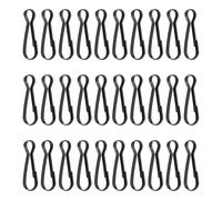 CALLARON Mosquetones Metálicos Negros 100 Pcs, Gancho Rápido Desmontable 32 Mm, Clips de Resorte para Llaveros y Accesorios de Senderismo, Ciclismo y Actividades al Aire Libre