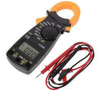 CALLARON Multímetro Digital de Pinza Amperimétrica Portátil, Amperímetro de Pinza Medición Ac/dc, Voltímetro y Ohmímetro, Pantalla Lcd de Alta Precisión, Protección Total para Uso