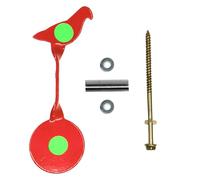 CALLARON Objetivo de Práctica para Entrenamiento de Tiro Portátil de Aleación Roja, Ligero y Resistente, Adecuado para Jardines y Uso Resorteras o Bombas de Agua