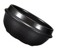 CALLARON Olla de Cerámica para Cocinar 1100ml, Cacerola Pequeña para Sopa y Guisos, Utensilios de Cocina Casera Diseño Liso, Adecuado para Hogar, Reuniones y Cocina Tradicional Coreana