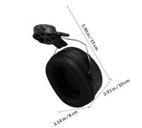 CALLARON Orejeras de Protección Auditiva Estilo Casco Negro, Ajustables y Duraderas para Construcción E Industria, Reducción de Ruido Eficaz para Seguridad Laboral en Entornos Ruidosos