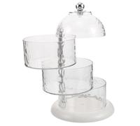 CALLARON Organizador De Cosméticos: Estuche Para Borlas De Polvos Para Mostrador Y Tocador, Organizador De Maquillaje, Estuche Para Cosméticos, Estuche Para Exhibición De