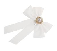 CALLARON Pajarita de Perla para Niñas Broche de Pinza para Corbata de Cuello Accesorio de Ropa para Camisa de Escuela