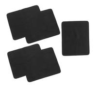 CALLARON Paños de Limpieza para Gafas 5 Piezas Microfibra Negra Tamaño 14.5x17.5 Cm sin Pelusa Anti-rayado para Pantalla de Teléfono, Cámara y Computadora Uso Diario Cuidado de Lentes