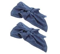 CALLARON Pañuelos Cuadrados De Mezclilla Cabello 2 Unidades Elásticos Ajustables Accesorios Para Mujer Estilo Casual Uso Diario