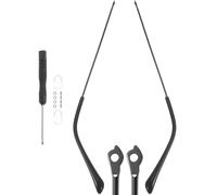 CALLARON Patas de Repuesto para Gafas de Aleación, 1 Par, Accesorio para Reparación de Temple de Anteojos Metálicos en Negro, Uso en Gafas de Sol y Ópticas