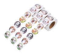 CALLARON Pegatinas para Sellar Sobres y Decorar, 3 Rollos Diseño Temático para Eventos Escolares, Bodas y Celebraciones