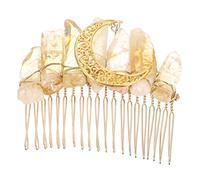 CALLARON Peine Cristal Natural Para Mujeres Accesorio De Moda Para Fiestas y Bodas Para Niñas y Adultas