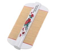 CALLARON Peine De Bambú De Doble Cara Cepillo De Dientes Para Cabelludo Desenredante Para Mujeres Niñas Mascotas Cuidado De Cabello Fino y Eliminación De Caspa