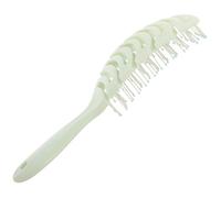 CALLARON Peine De Cabello De Masaje Bien Cepillo Para Enredos Estilo Cerda Peine De Corte De Pelo Cepillo Para El Cabello Peines Cepillo De Pelo Rizado Ondulado Nylon Green