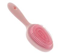CALLARON Peine De Champú Pincel Fregar Caspa Cabello Cepillo De Champú Para Masaje Del Cuero Cabelludo Masajeando Masaje De Cuero Cabelludo Peines Desenredar Limpiador Rosa Abs