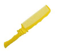 CALLARON Peine de cortes de pelo de dragón cerda peine de pelo liso peine de peinado peine de accesorio para peinar el cabello cepillo de pelo mojado peine de raya páginas Amarillo