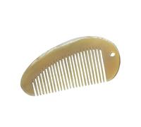 CALLARON Peine De Cuerno De Yak Para Alisar El Cabello Peine Masajeador Natural Perforador Portátil Para Uso Diario El Hogar o Viajando