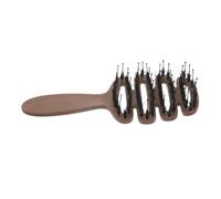 CALLARON Peine de cuidado del cabello de cerdas cepillo de pulido para el cabello palo de pelo en forma de u cepillos para el cabello cepillo para cabello rizado el plastico Light Brown