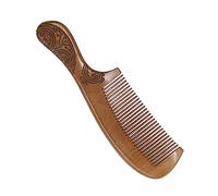 CALLARON Peine De Madera De Melocotón Doble Cara Peine De Cabello Antiestático Para Mujeres Diseño De Tallado Ligero y Portátil