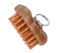 CALLARON Peine De Masaje De Madera Portátil Para Cuero Cabelludo, Cepillo Redondo Pequeño De Púas Finas De Sándalo Natural, Para Hombres y Mujeres, Uso Diario En Casa y Viaje