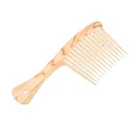 CALLARON Peine para Barba Larga Dientes Anchos y Espaciamiento Grande, de Plástico Beige, Adecuado para Uso en Casa, Accesorio Práctico Cuidado del Cabello Barba