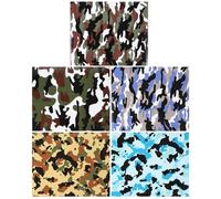 CALLARON Película de Transferencia de Calor para Prendas, Vinilo Termoadhesivo 5 Piezas Multicolor, Diseño Camuflaje Floral Pequeño, Compatible Tejidos Textiles y Bricolaje Color Aleatorio