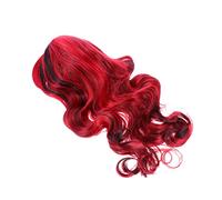 CALLARON Peluca Degradada Larga Ondulada Sintética Pelucas de Fiesta para Halloween Resistentes al Calor para Niñas y Mujeres