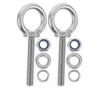 CALLARON Pernos de Ojo con Tuerca y Arandela Plana M10x60 de Acero Inoxidable Protección Superficial y Antiaflojamientos para Uso Doméstico y Dispositivos Sensibles
