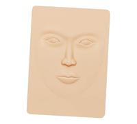 CALLARON Piel De Práctica Bordada Para Cejas Tamaño Mediano De Silicona Flexible Para Artistas y Técnicos De Belleza Piel De Rostro Humano Falsa Para Entrenamiento Profesional