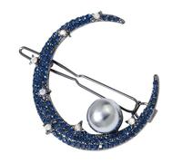 CALLARON Pinza Pelo Decorativa Perlas y Gemas de Imitación, 1 Unidad, Tamaño Pequeño, Accesorio para Mujer y Niña, para Peinar y Eventos, Horquilla Elegante y Combinable