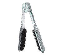 CALLARON Plancha De Pelo Transparente Pinzas De Doble Cara Cepillo Alisador De Cerdas Naturales Para Mujeres Herramienta Para Peinar El Cabello Salón De o Casa