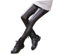 CALLARON Polainas de Piel sintética de Invierno Leggins cálidos de Piel sintética Pantalones Legging de Cuero para niñas Otoño e Invierno Pantalones de niña niño