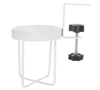 CALLARON Portavasos Clip Lateral para Bordes de Mesa Color Claro, Soporte de Escritorio Multifuncional para Vasos y Botellas, Estante Compacto de Almacenamiento para Oficina y Dormitorio