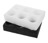 CALLARON Portavasos de Algodón Perlado para Café y Bebidas, Diseño Práctico y Sencillo, Fácil de Transportar, Paquete de 2 Piezas para Uso en Escuela o Restaurante Reutilizable