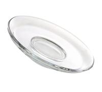 CALLARON Posavasos de Vidrio Transparente para Taza de Té, Diseño Redondo Textura Fina, Resistente y No Se Deforma, Adecuado para Hoteles y Salas de Yoga Reutilizable