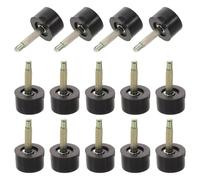 CALLARON Protectores Antideslizantes para Tacones Altos, Kit de Reemplazo 20 Pares de Puntas Negras Redondas de 10 Mm, Accesorios para Reparación y Prolongación de Vida Útil de Calzado,