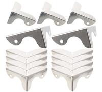 CALLARON Protectores de Esquinas de Metal para Cajas de Madera Acabado Plata, 16 Piezas Bordes Redondeados y Estilo Antiguo para Proteger y Decorar Joyeros