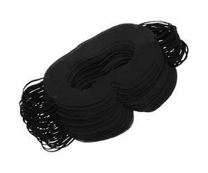 CALLARON Protectores Oculares Desechables para Realidad Virtual 50 Unidades, Almohadilla Facial Transpirable y Antisudor de 33x13 Cm, Cobertura Negra para Entrenamiento, Viajes y Uso