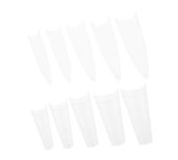 CALLARON Puntas De Uñas Postizas De Acrílico Para Manicura Casa y Salón Tips De Extensión De Uñas Largas y Elegantes Diseño y Flexible Para Mujeres y
