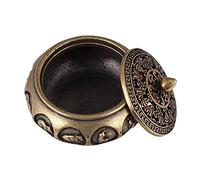 CALLARON Quemador de Incienso Artesanal Incensario de Latón Dorado del Zodíaco Chino para Adoración y del Hogar en